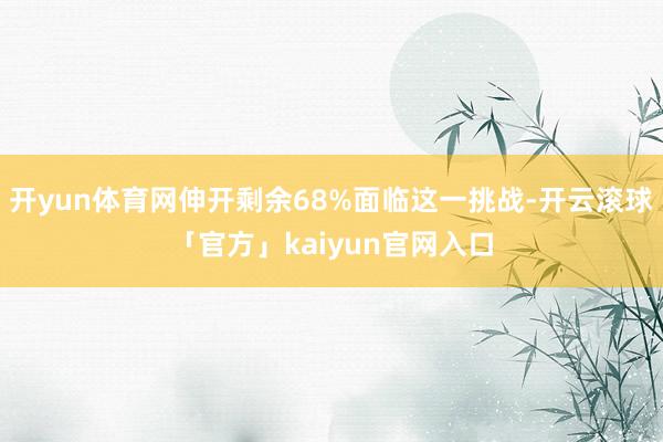 开yun体育网伸开剩余68%面临这一挑战-开云滚球「官方」kaiyun官网入口