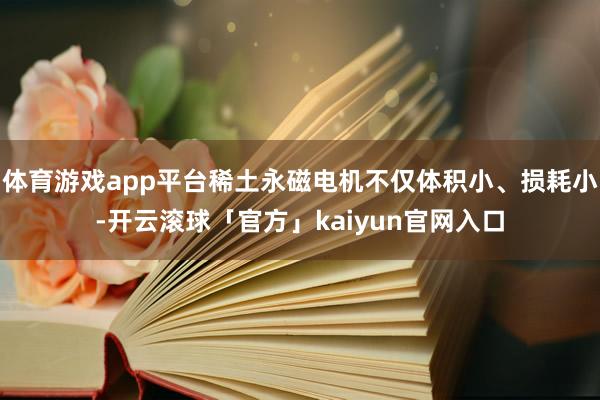 体育游戏app平台稀土永磁电机不仅体积小、损耗小-开云滚球「官方」kaiyun官网入口