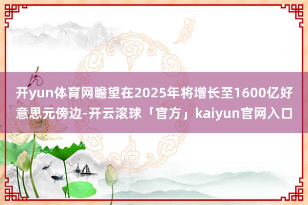 开yun体育网瞻望在2025年将增长至1600亿好意思元傍边-开云滚球「官方」kaiyun官网入口